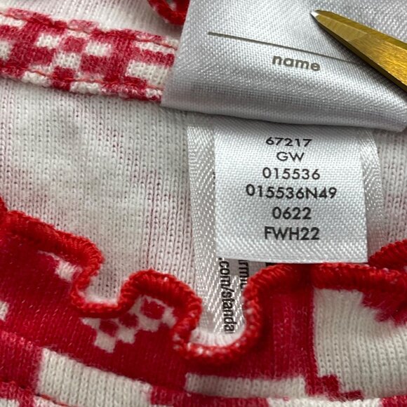 Hanna Andersson Holiday Print Rib Dress Girls Size 120cm (6-7) Scandi Snowflake - Picture 11 of 11